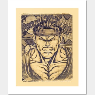 Ryu Rage Street Fighter Comic Retro Posters and Art